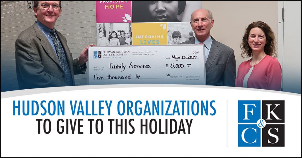 Hudson Valley Organizations to Give to This Holiday Season | FKC&S Law